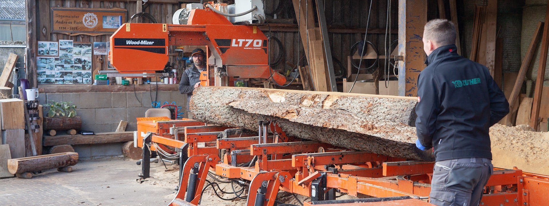 Zemnieku saimniecība Vācijā dažādo savu uzņēmējdarbību un palielina ienākumus ar Wood-Mizer LT70 zāģēšanas iekārtu