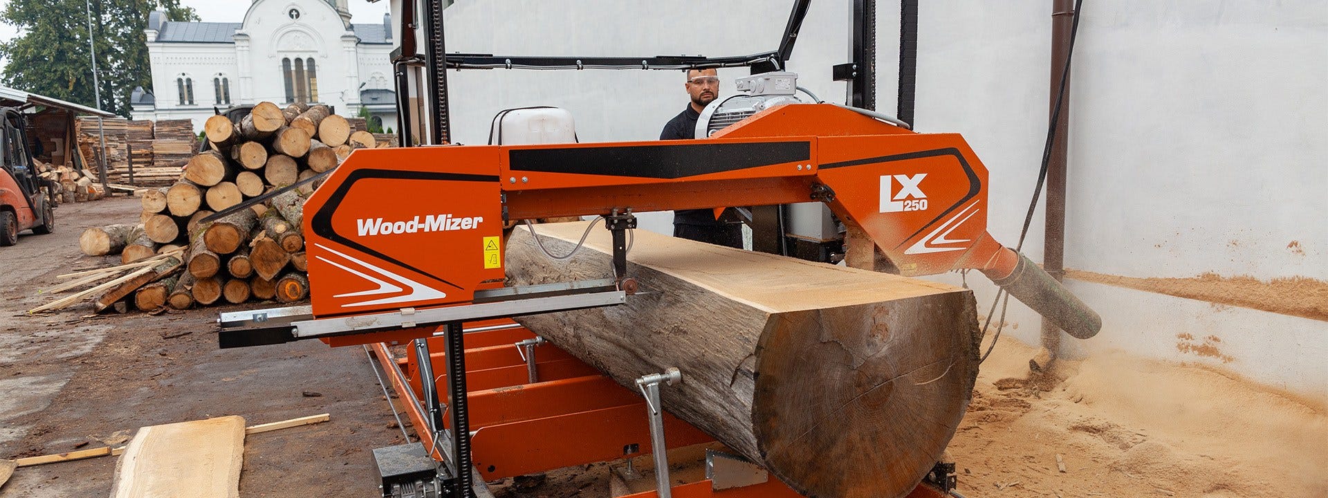 Zāģēšanas iekārta Wood-Mizer LX250 rada konkurences priekšrocības kokzāģētavai Polijā
